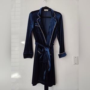 Elegant Blue Smoking Jacket